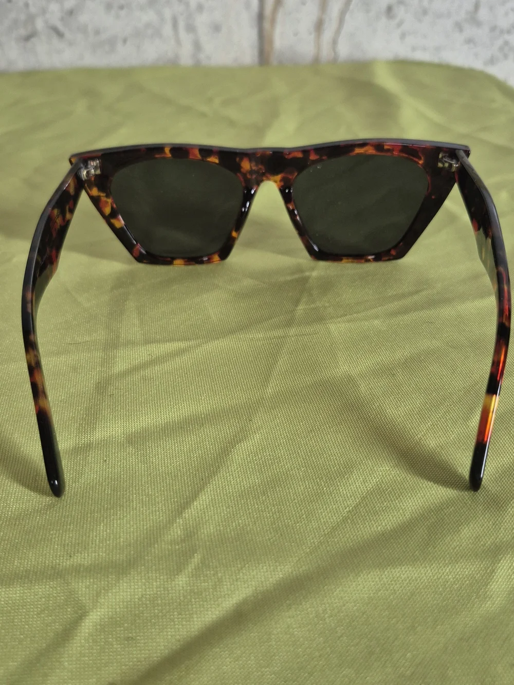 Tortoiseshell Square Frame Men's Sunglasses - Brown
